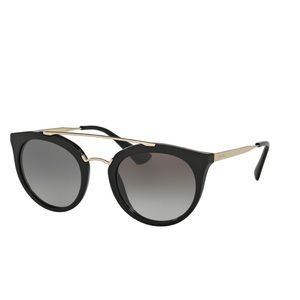 PRADA Black and Silver Sunglasses